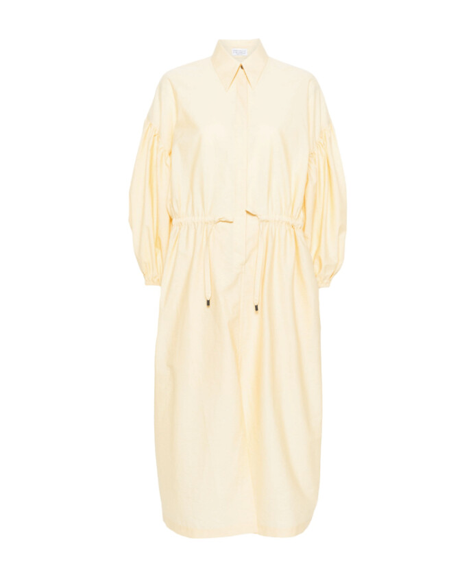 robe-maxi-jaune-pastel-a-manches-ballon