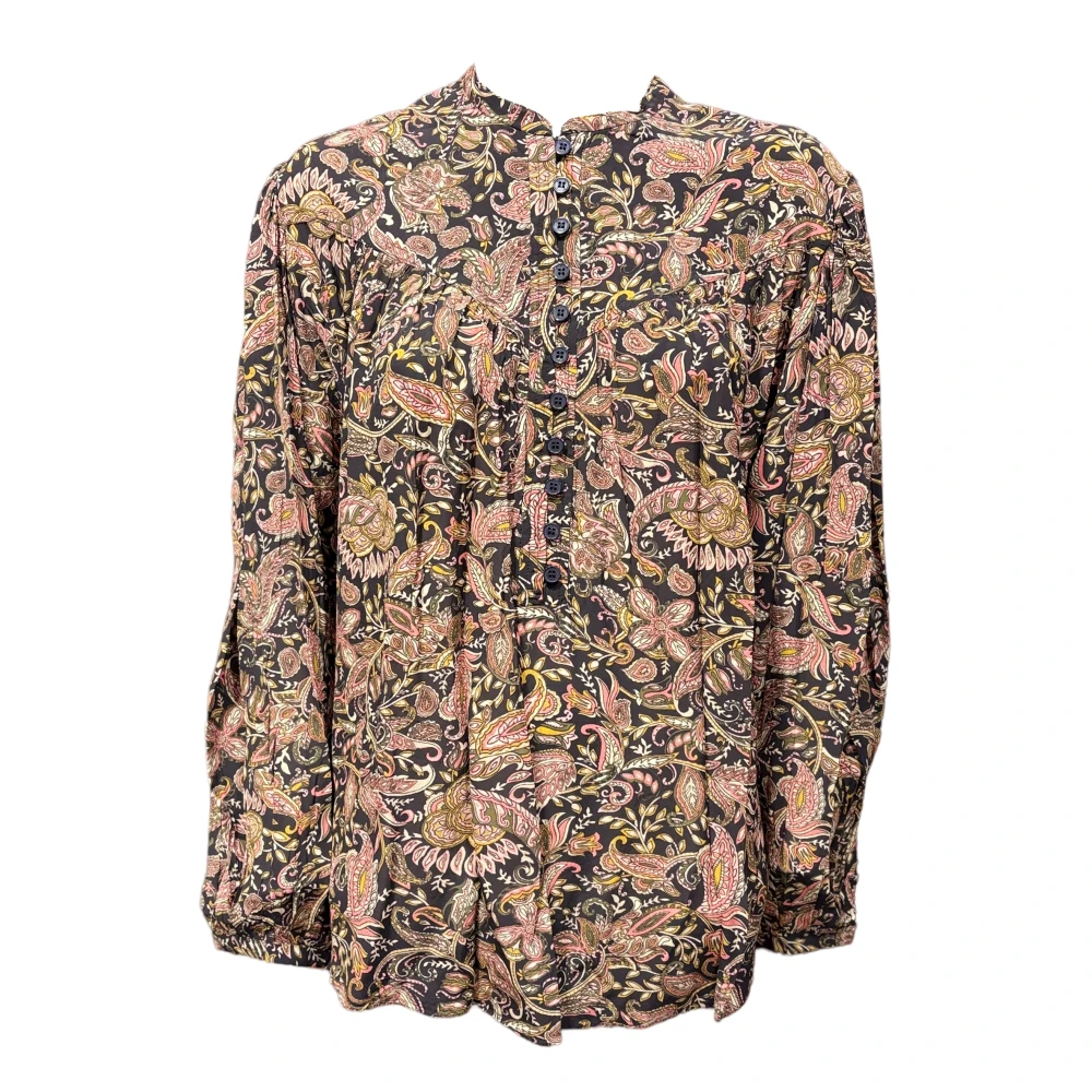 Isabel Marant Étoile Rynkad Blouson Ärm Topp Multicolor, Dam