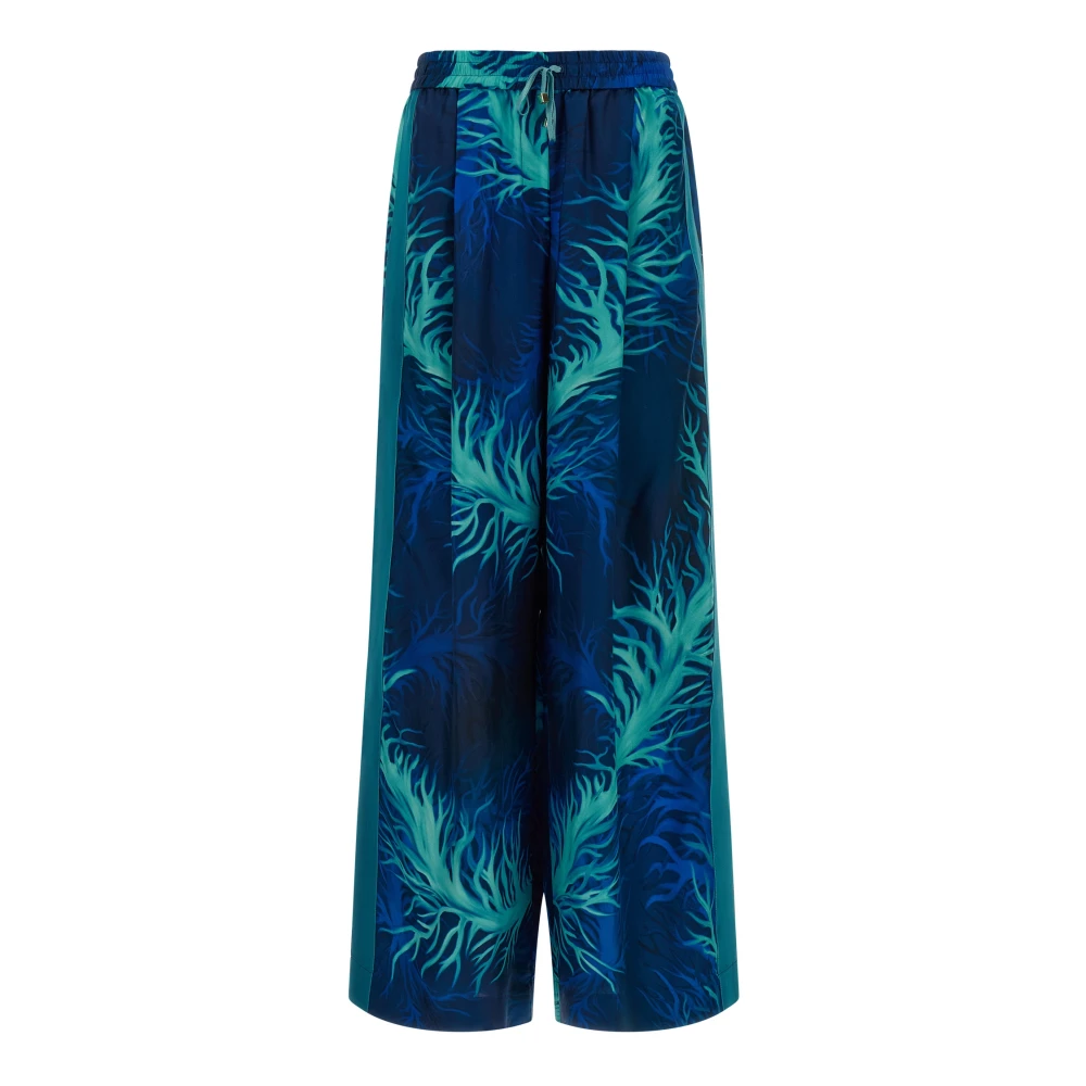 F.r.s For Restless Sleepers Women's Blue Asteria Trousers - Wide Trousers - L - Trousers