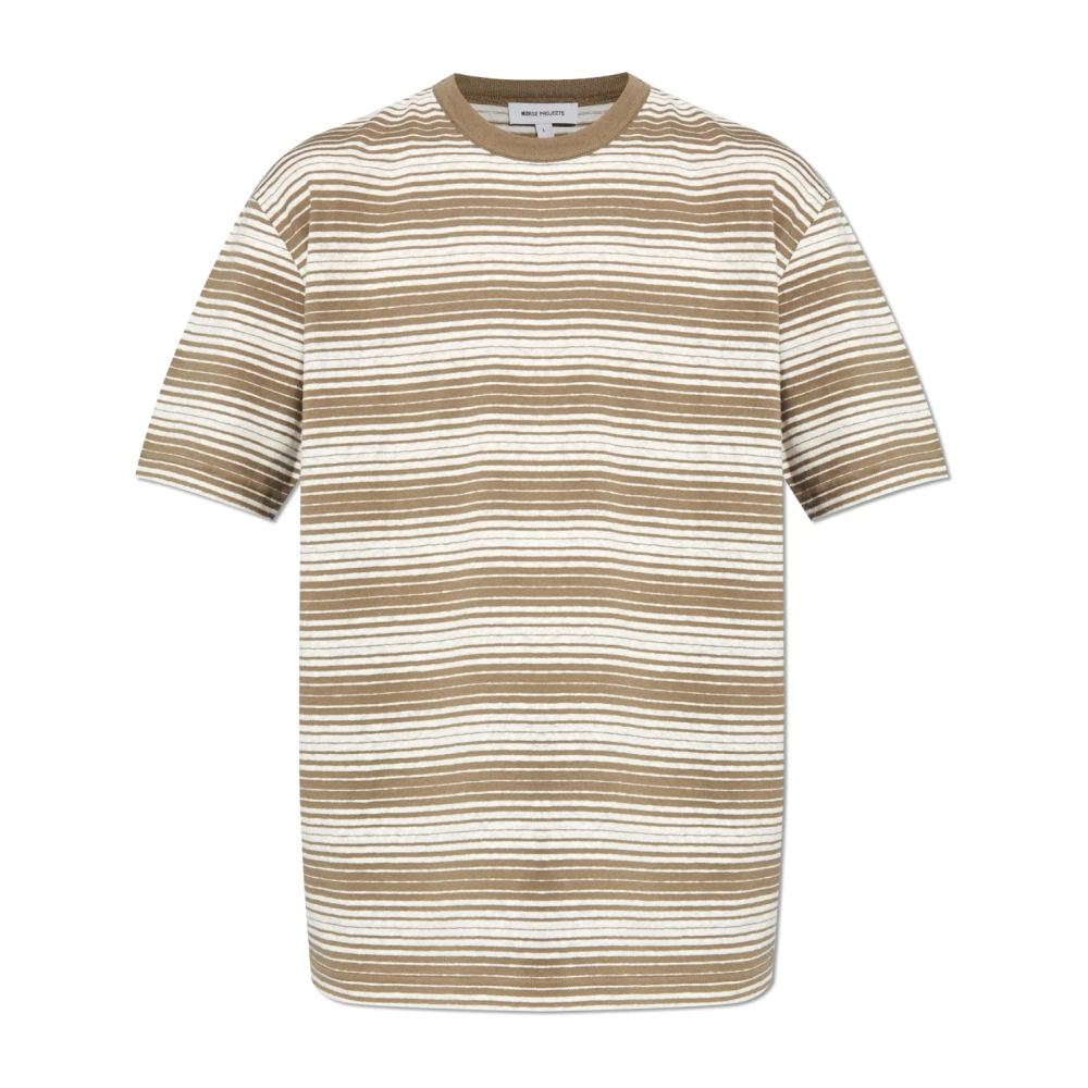 Norse Projects T-shirt `Johannes` Brown Heren