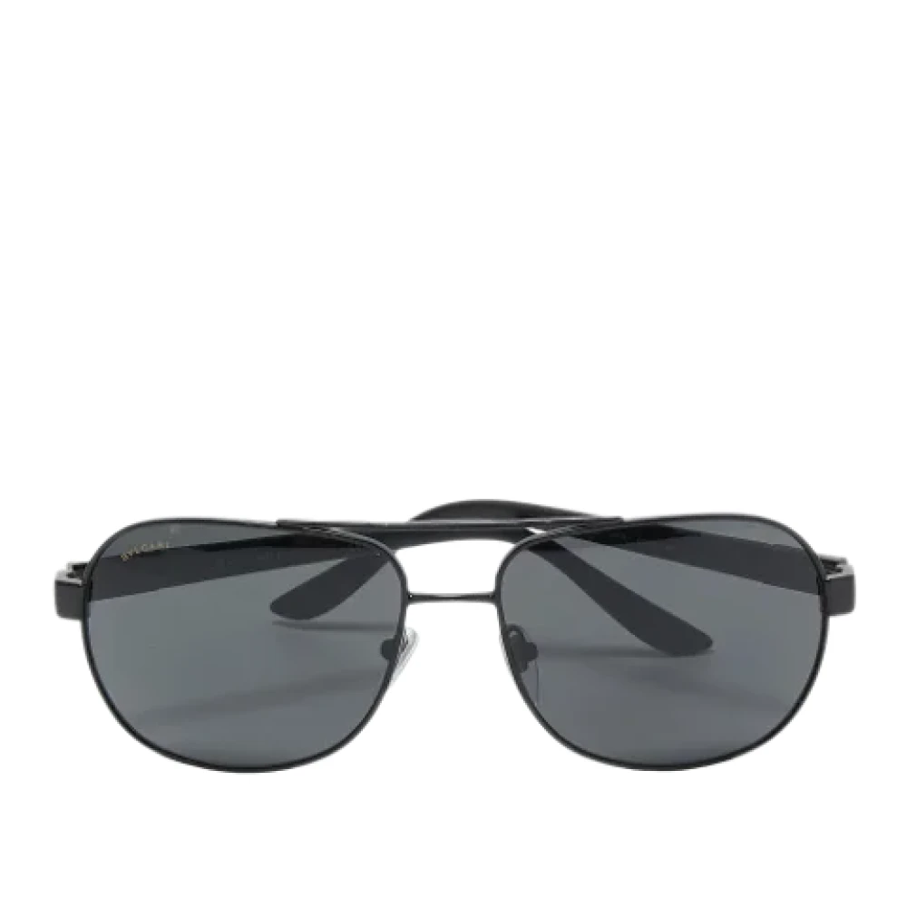 Bvlgari Vintage Pre-owned Acetate sunglasses Black Dames