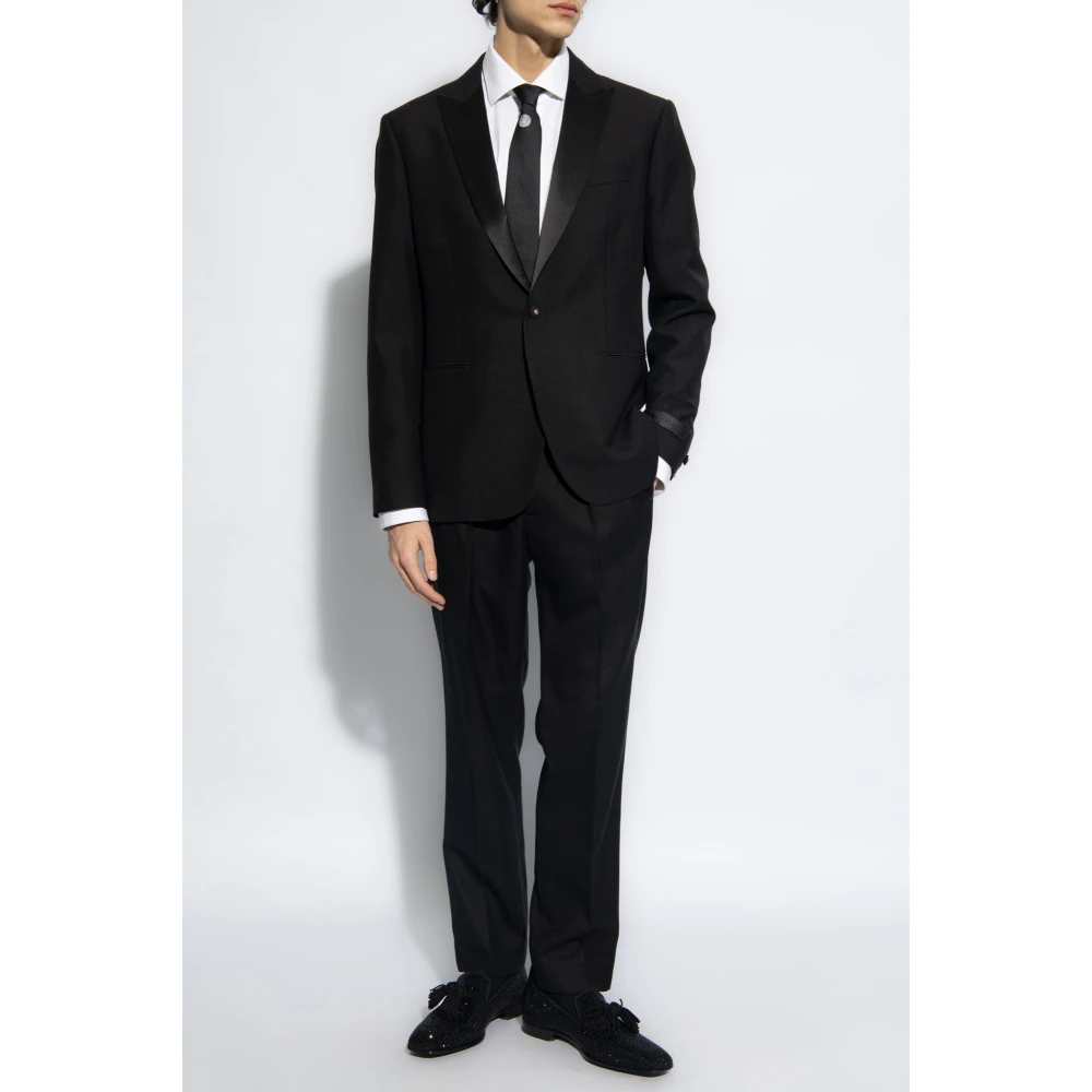 Versace Wollen blazer Black Heren