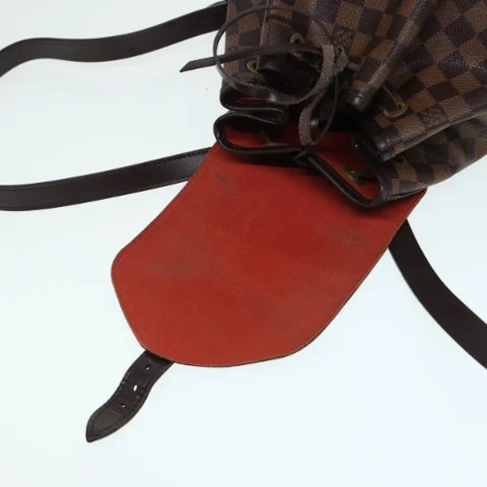 Louis Vuitton Vintage Pre-owned Canvas backpacks Brown Dames