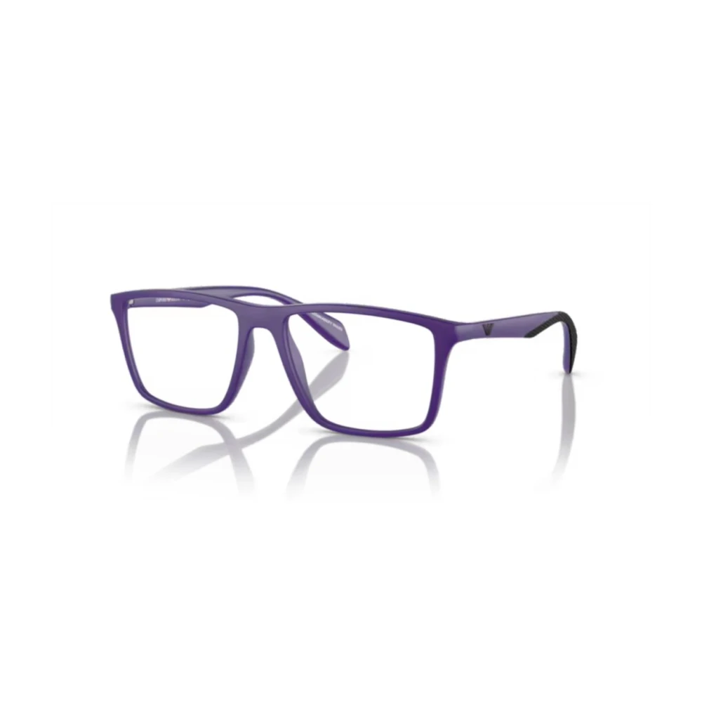 Emporio Armani Paarse Optische Bril Stijlvol en veelzijdig Purple Heren