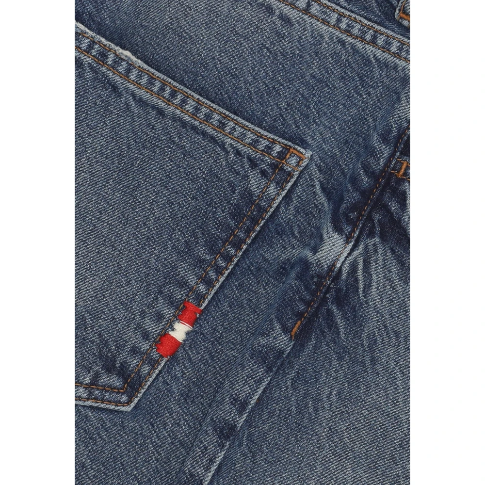 Amish Hoge Taille Denim Jeans Blue Dames