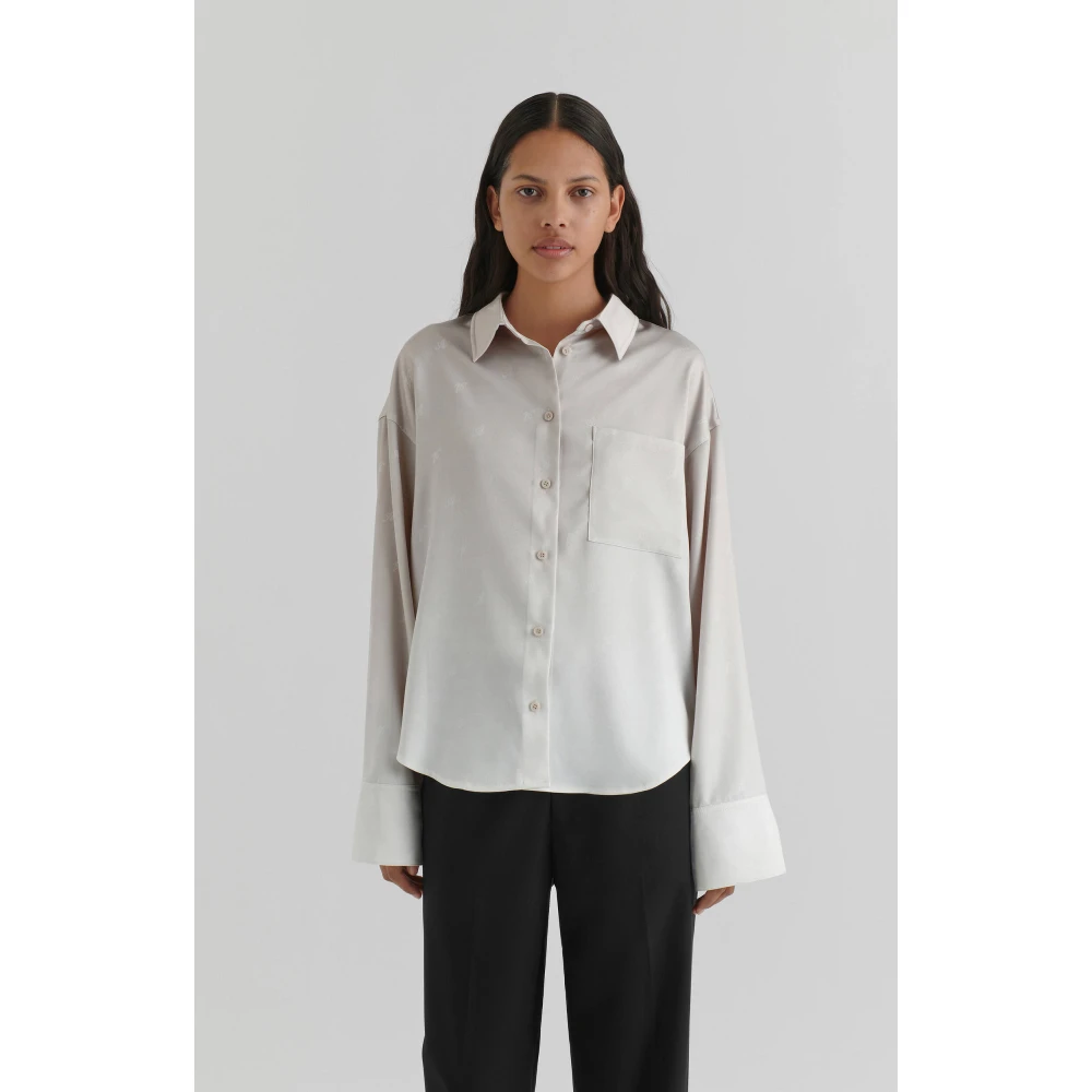 Axel Arigato Ink Ombré Shirt Beige Dames