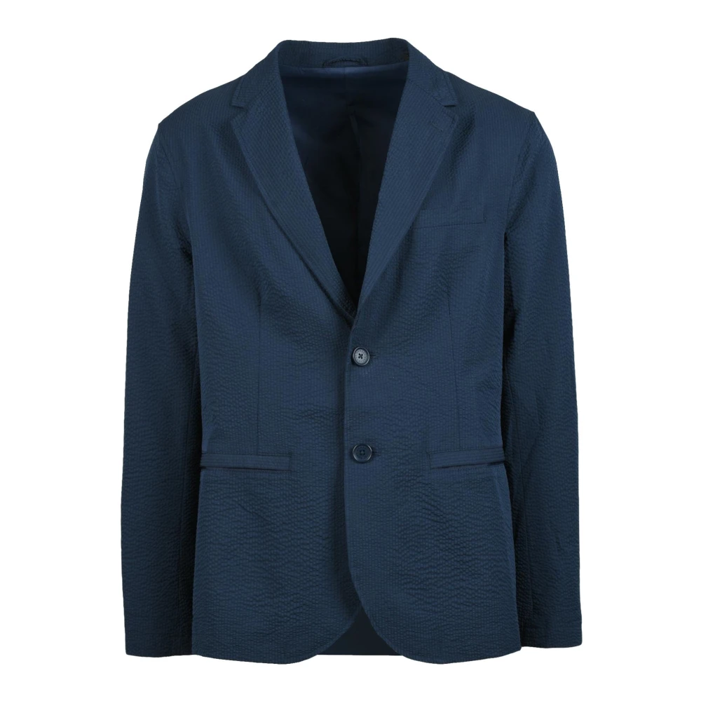 Armani Exchange Stilig jacka med elastomultiester och polyester Blue, Herr