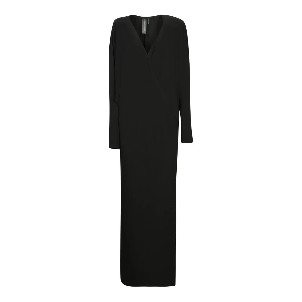 Norma Kamali Women's Black Maxi Dresses, Xs, Dolman Wrap Gown