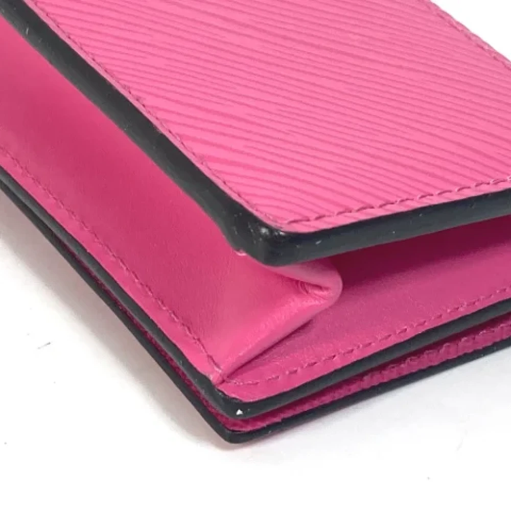 Louis Vuitton Vintage Pre-owned Leather wallets Pink Dames