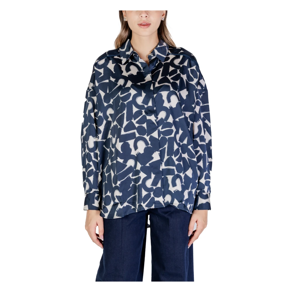 Ichi Herfst Winter Dames Overhemden en Blushes Blue Dames