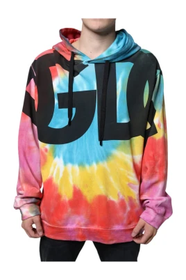 Tie Dye Huva i Bomull med Logotyp