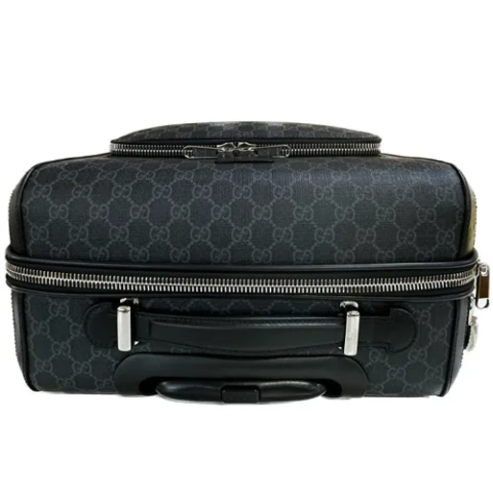 Gucci Vintage Pre-owned Canvas travel-bags Black Dames