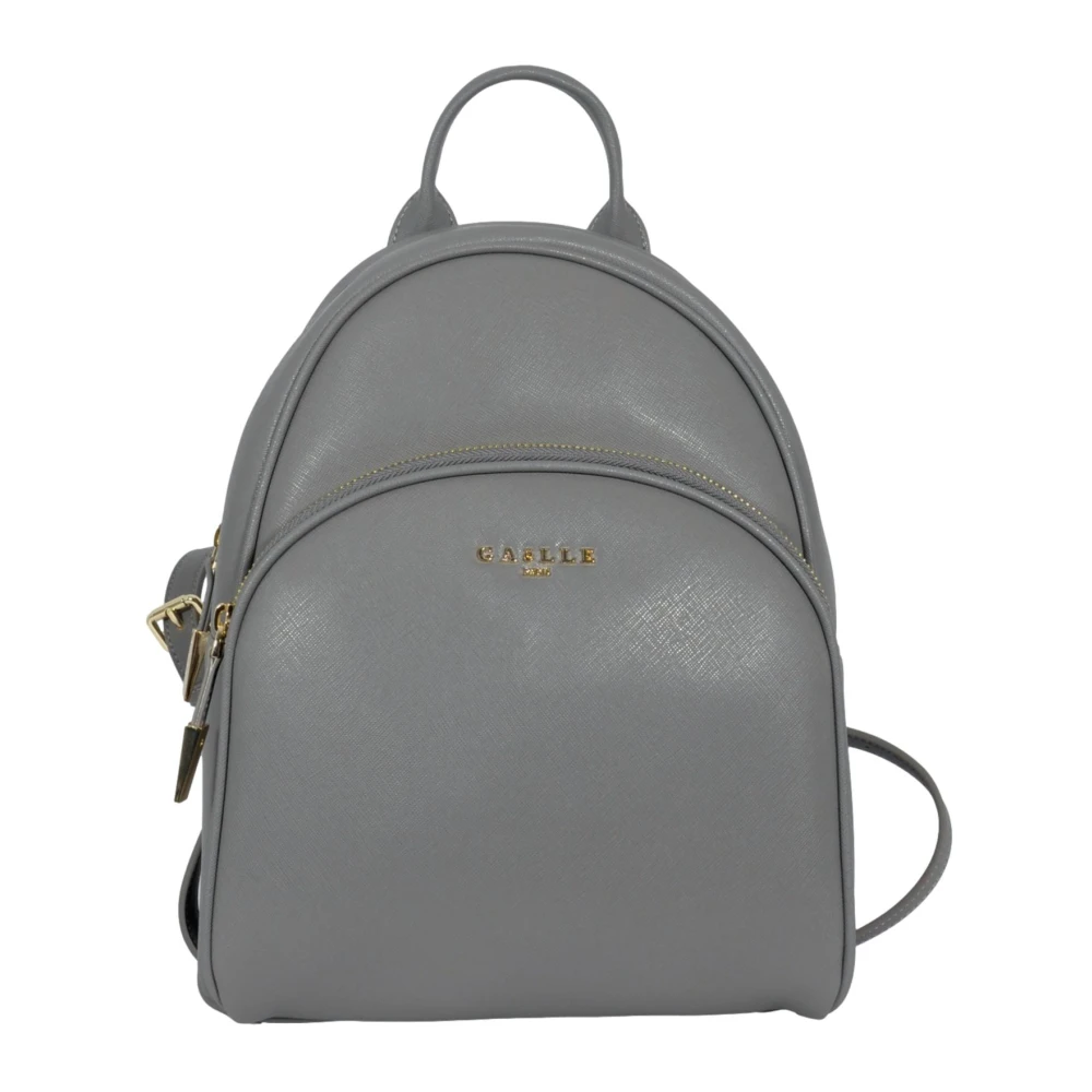 Gaëlle Paris Metalen Logo Regen Rugzak in Lood Gray Dames