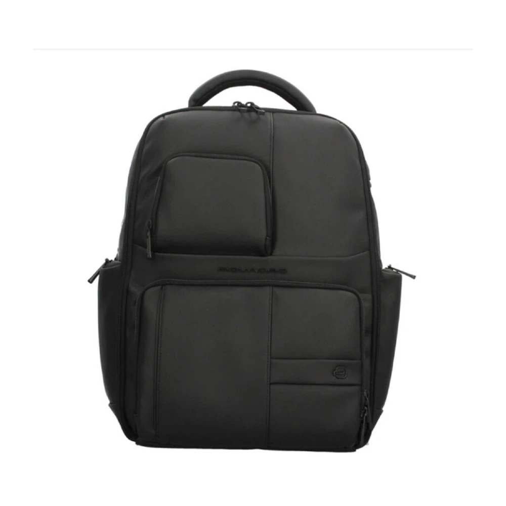 Piquadro Zwarte Bucket Bag & Rugzak Black Heren