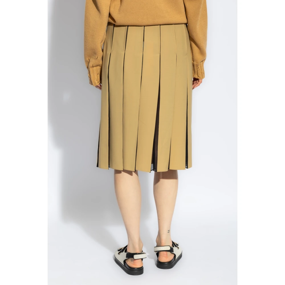 Marni Geplooide rok Beige Dames