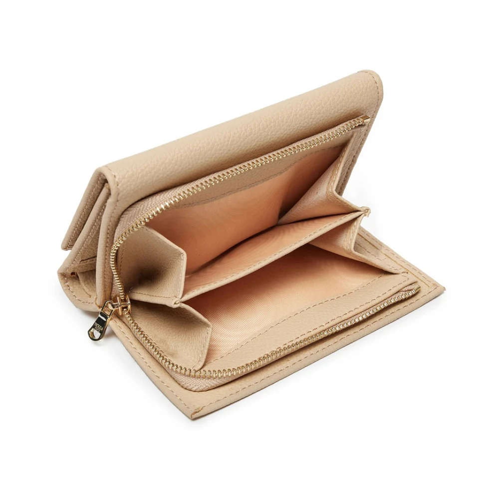 PATRIZIA PEPE Elegante Beige Leren Portemonnee Beige Dames