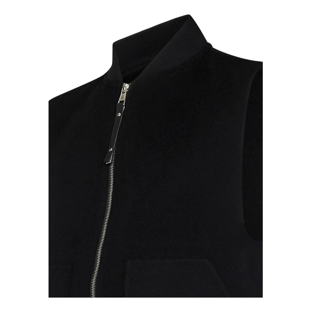 Low Brand Zwart Gebreid Vest Aw24 Black Heren