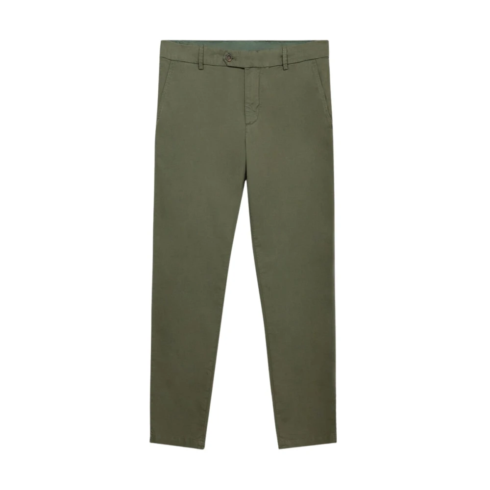 Brooks Brothers Homme Vert Pantalons, Taille: W32 Chino Micro-Motifs En Coton Stretch