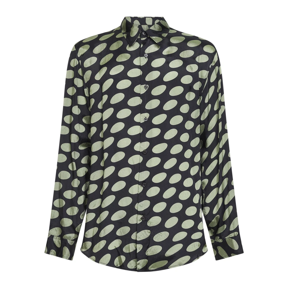 Dries Van Noten Men's Soft Ellipses Printed Shirt