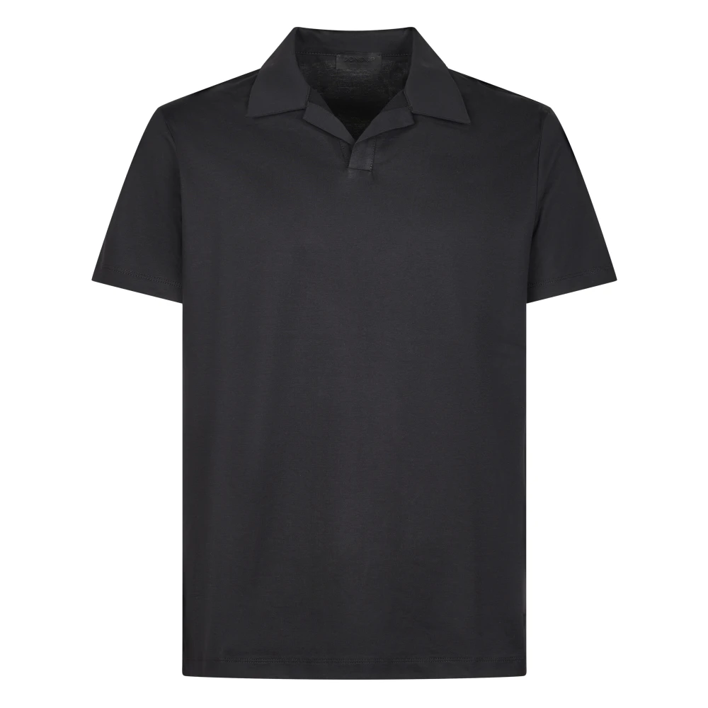 Dondup Men's Black Polo Shirts, M, Regular-Fit Jersey Polo