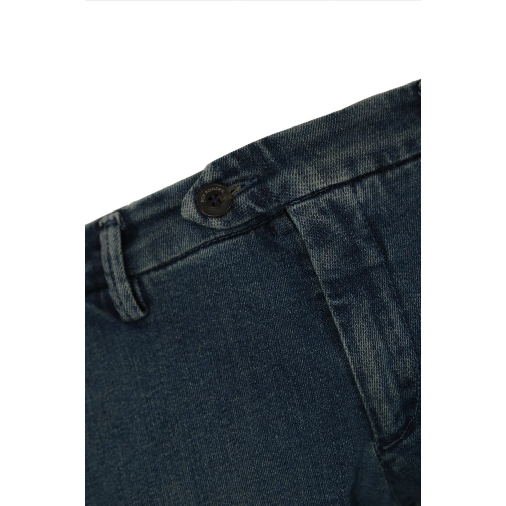Roy Roger's Slim Fit Blauwe Denim Broek Blue Heren