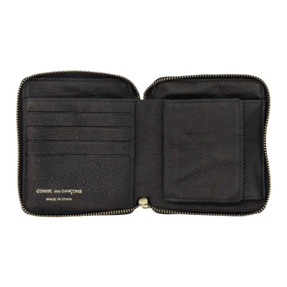 Comme des Garçons Zwarte ritssluiting portemonnee accessoires Aw24 Black Unisex