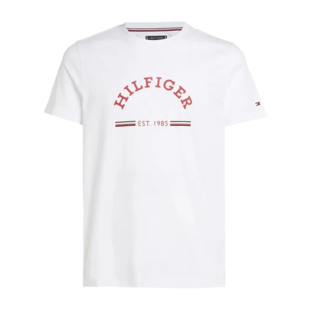 Tommy Hilfiger Heren RWB Arch Grafische Tee White Heren