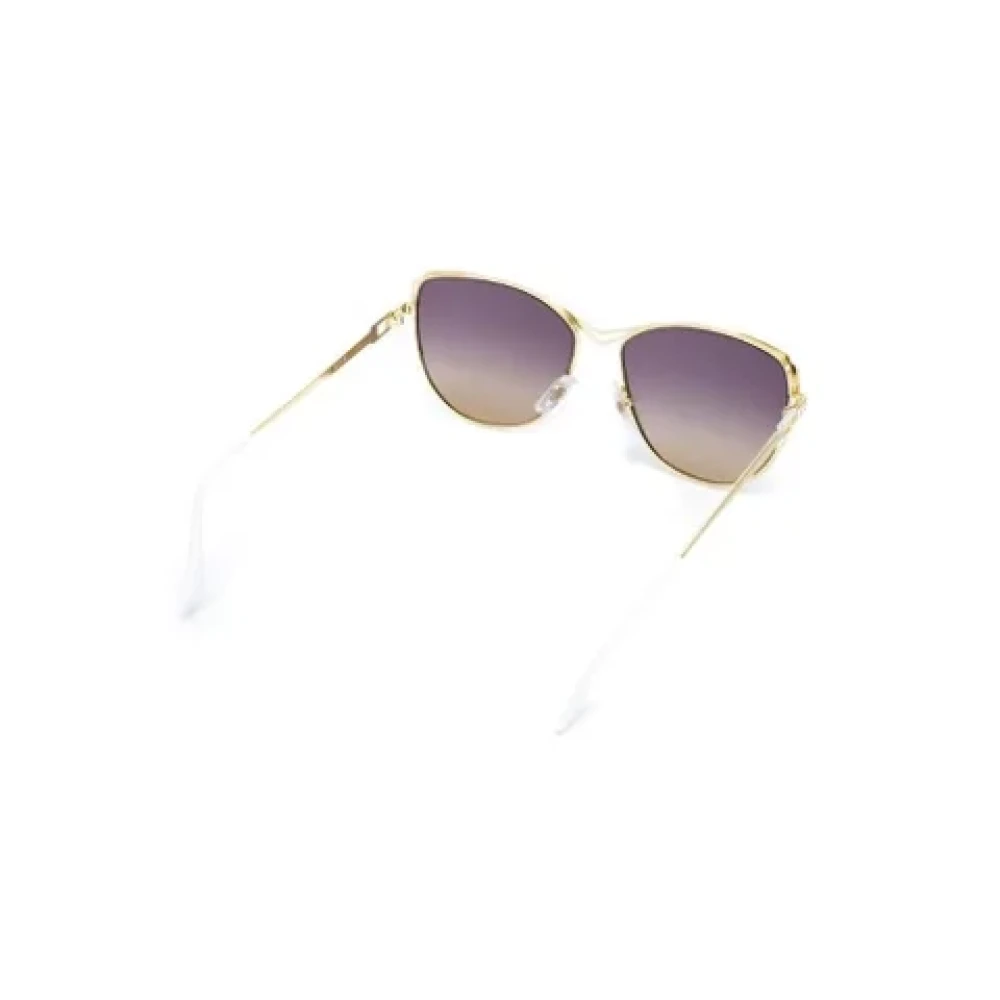 Yves Saint Laurent Vintage Pre-owned Metal sunglasses Gray Dames