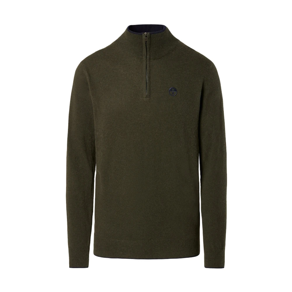 North Sails Groene Zip Sweater Green Heren