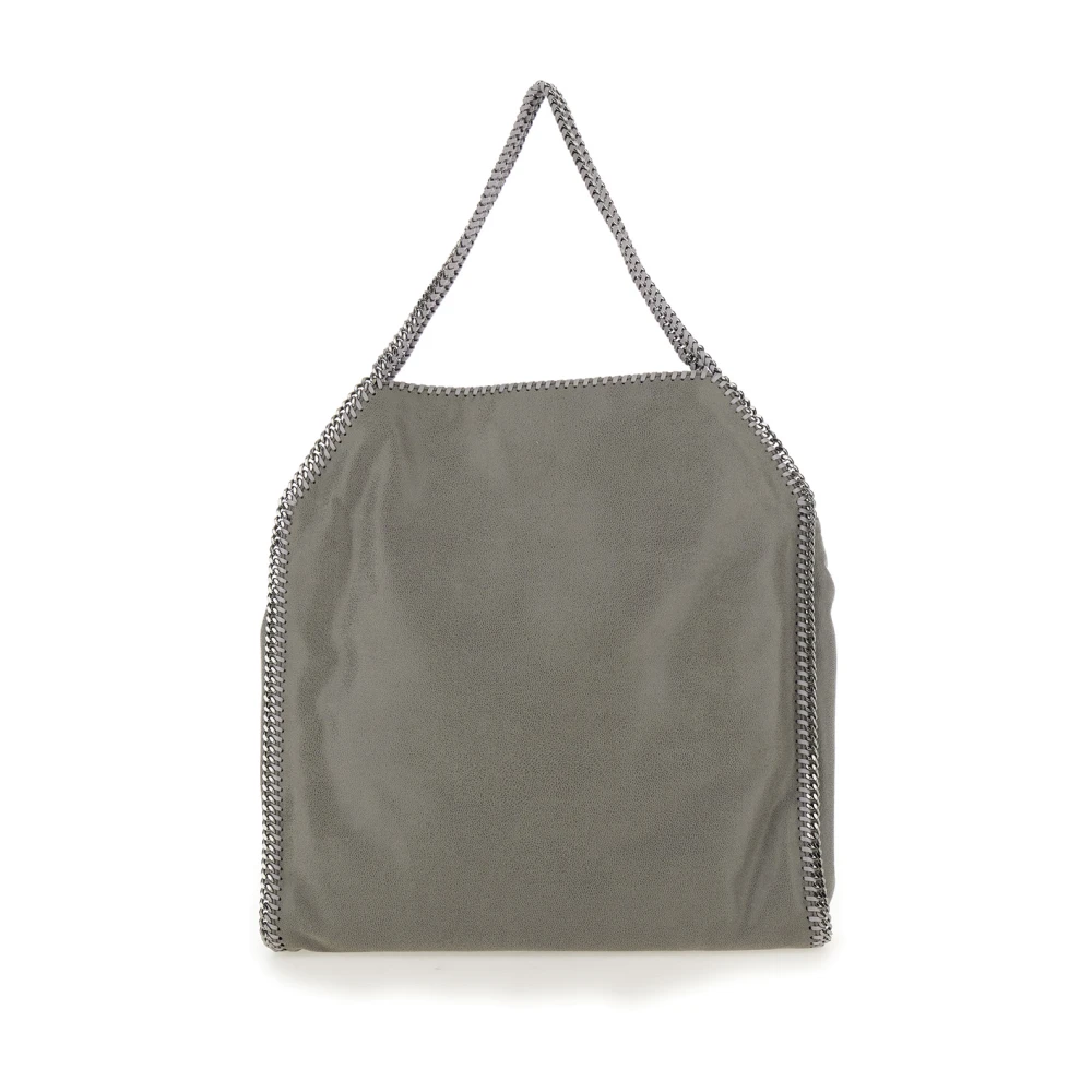 Stella Mccartney Grijze Ecoleather Handtas met Diamantachtige Ketting Gray Dames