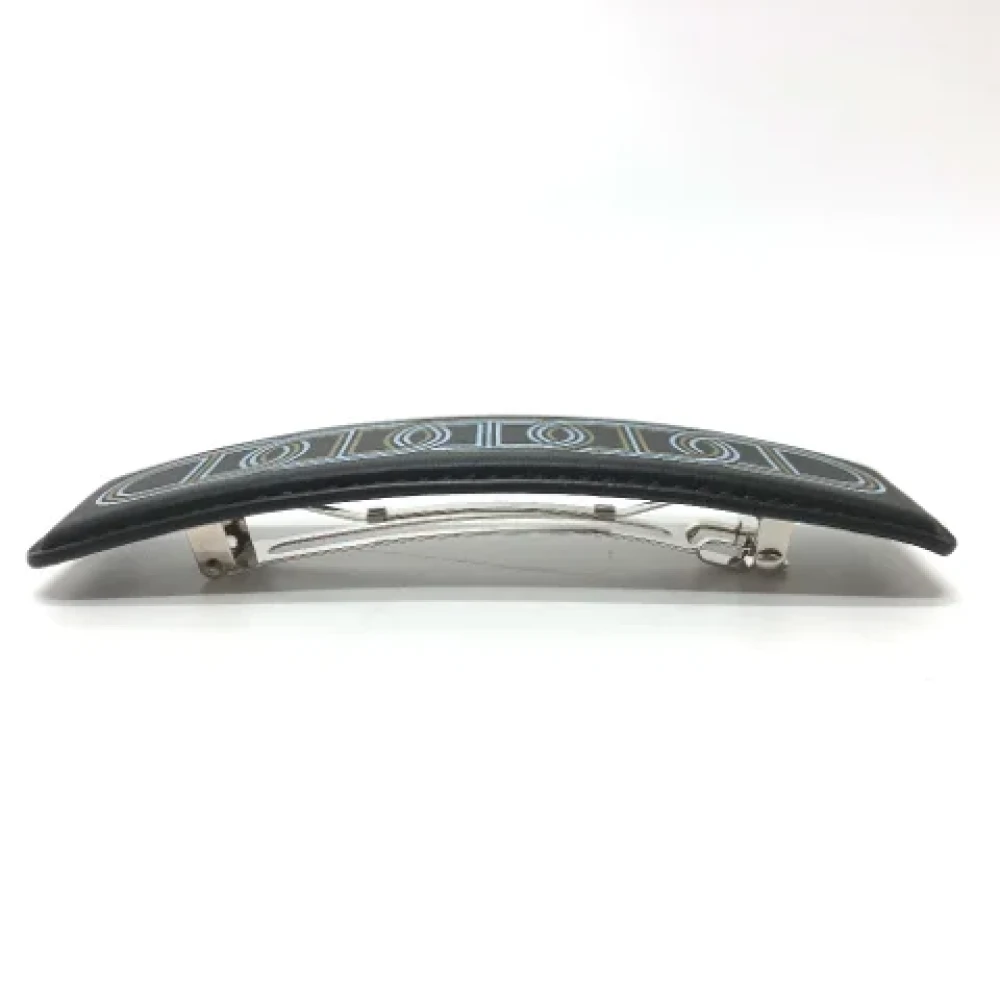 Hermès Vintage Pre-owned Fabric hair-accessories Black Dames