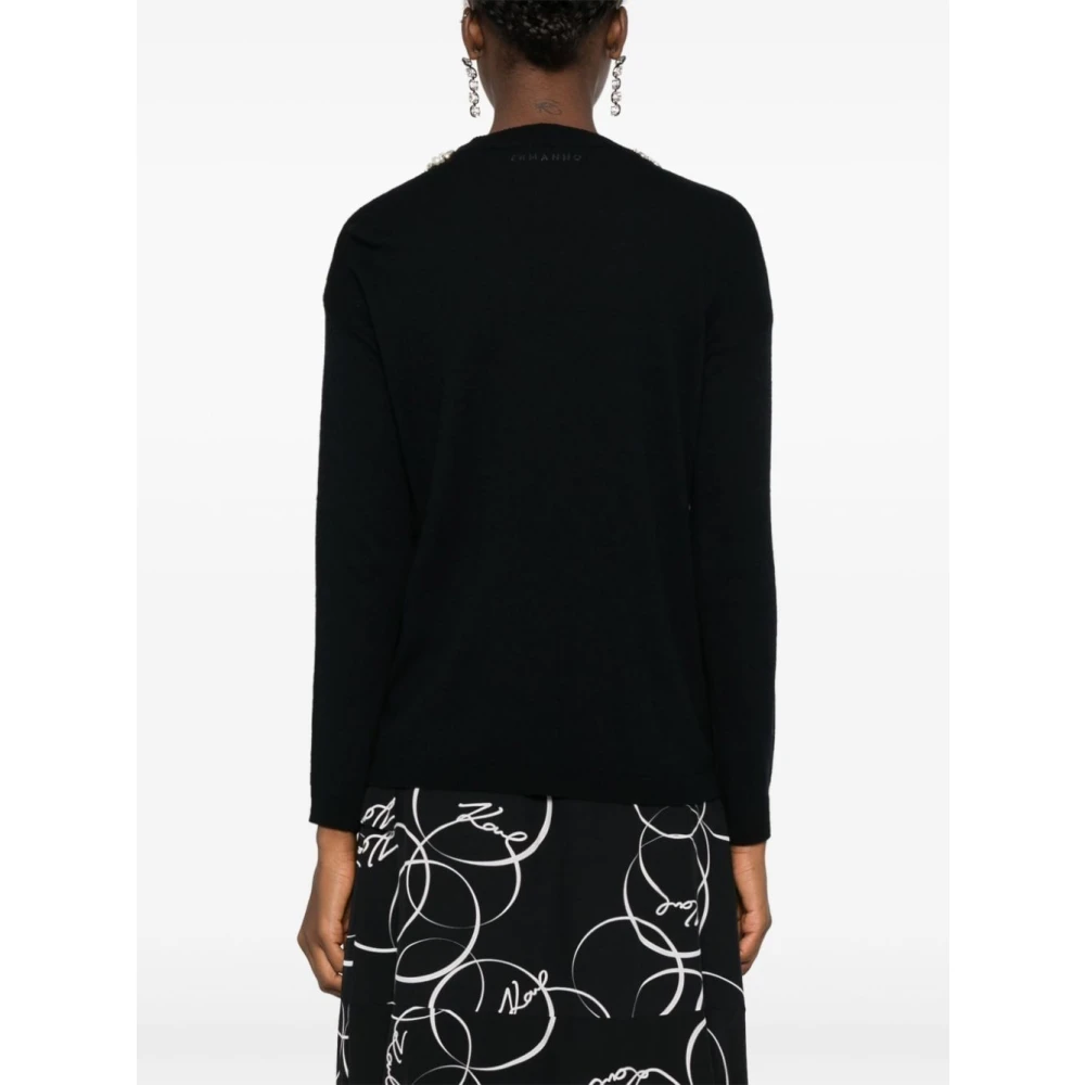 Ermanno Scervino Kristal versierde trui Black Dames