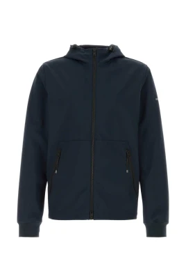 Huvtröja med hel dragkedja i softshell