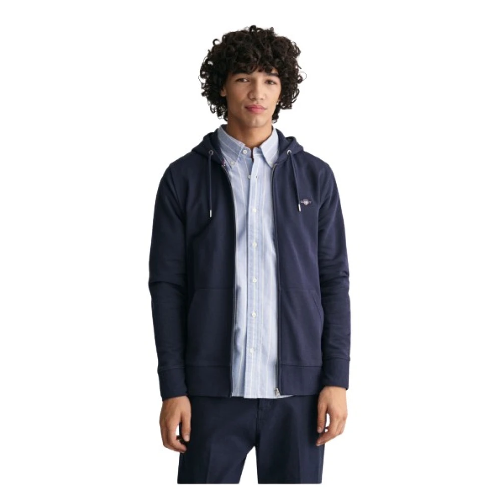 Gant Zip-throughs Blue Heren
