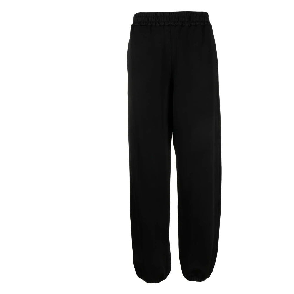 Jil Sander Women's Black Elastic Waist Jogging Trousers - Sweatpants - M - Trousers
