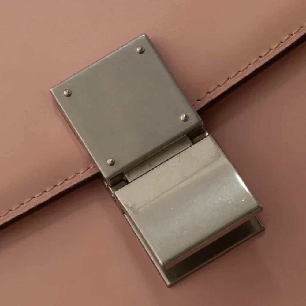 Celine Vintage Pre-owned Leather celine-bags Pink Dames