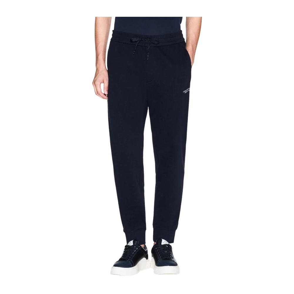 Armani Exchange Uomo Blu Pantaloni Con Lacci