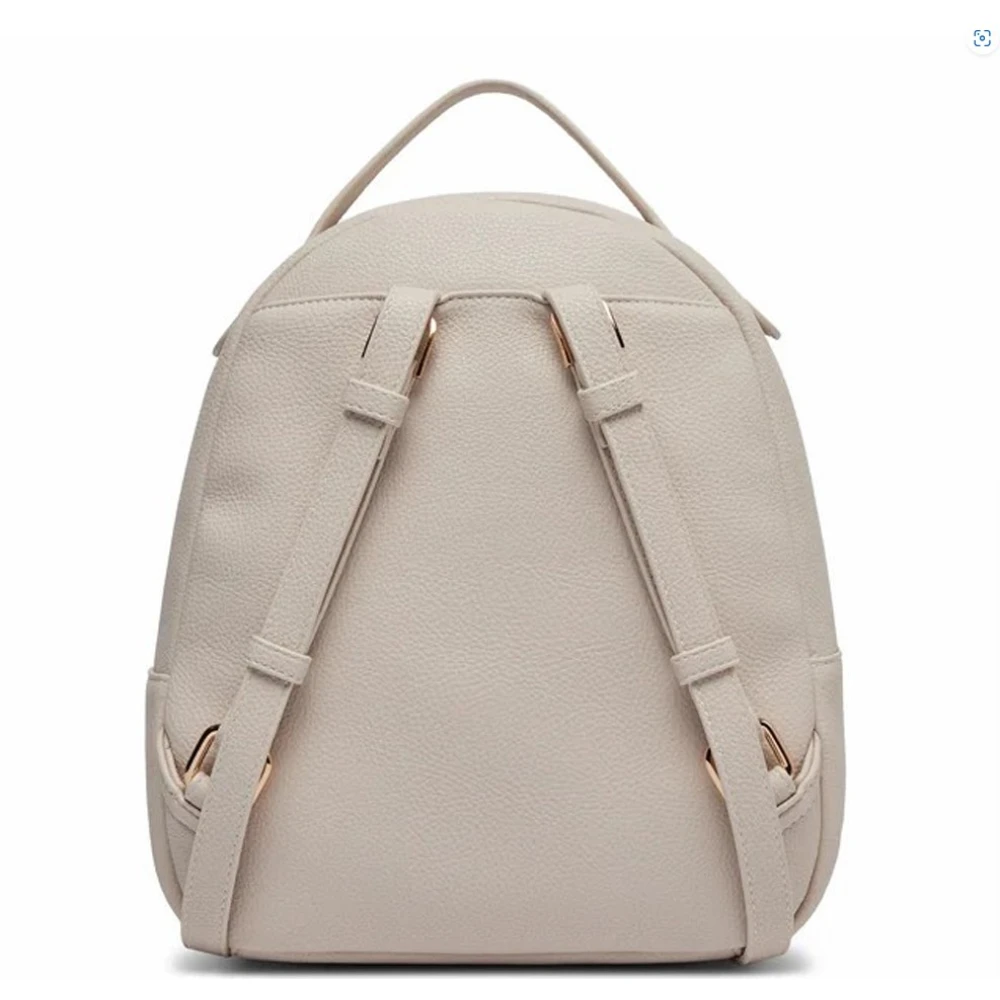 Liu Jo Diervrije Monogram Rugzak met Voorvak Beige Dames