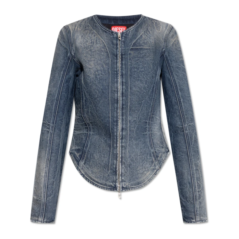 Diesel Damen Blau Jacken, Mgröße: