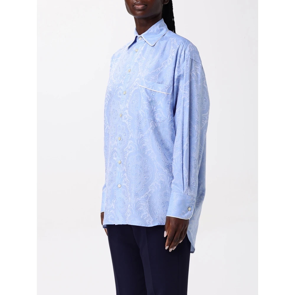 ETRO Dameshemd in Trendy Stijl Blue Dames