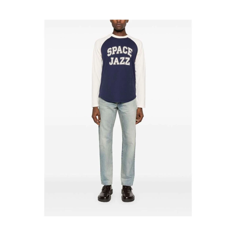 John Elliott Indigo Blauw Denim Tapered Slim Jeans Blue Heren