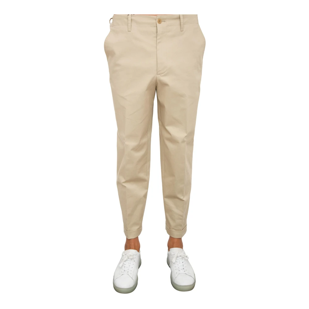 ETRO Beige Broek met Omslagtaille Beige Heren