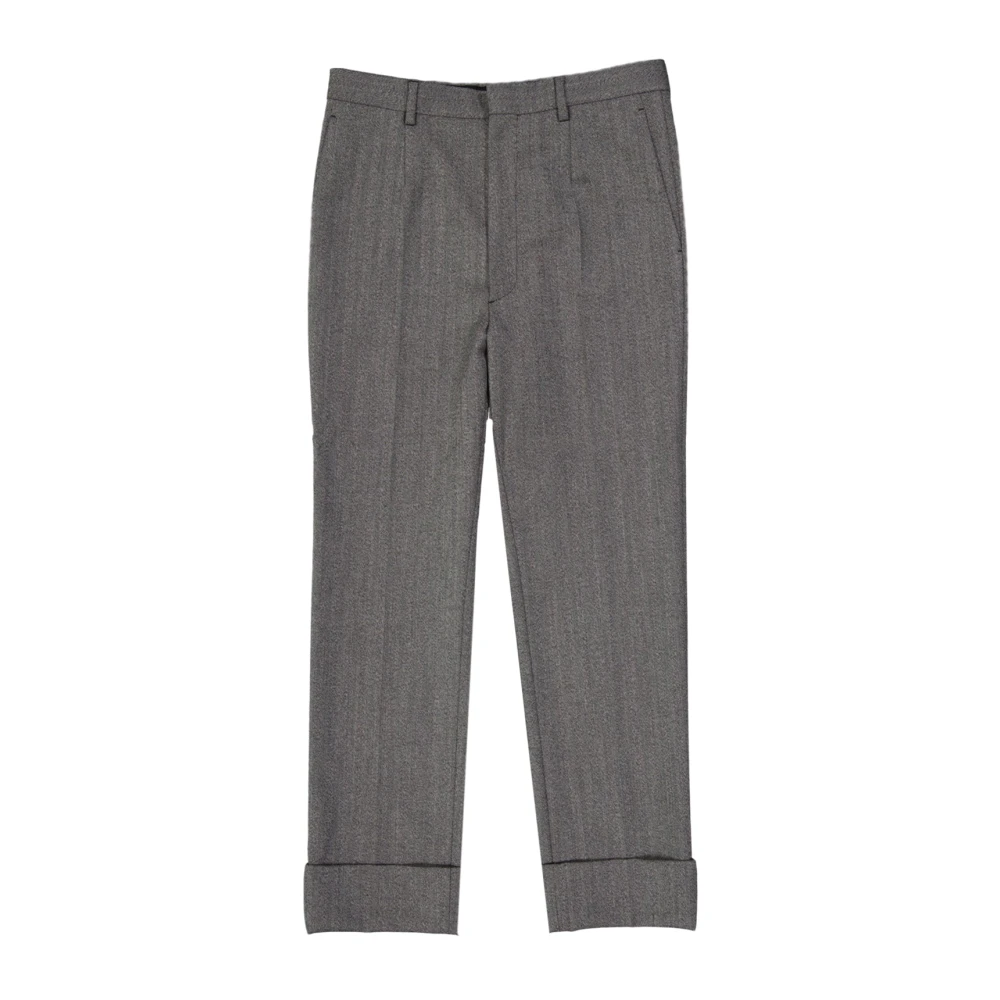 Prada Men's Gray Wool Pants
