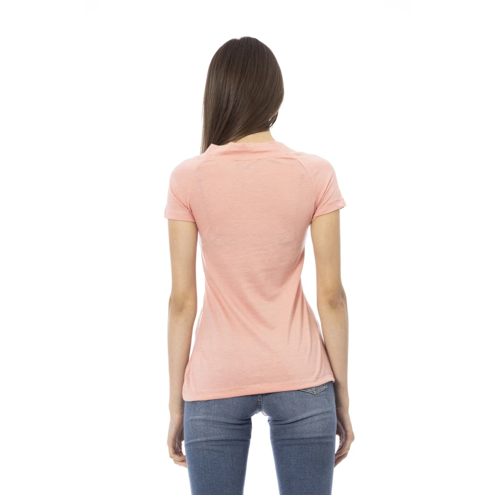 Trussardi Korte Mouw Ronde Hals T-Shirt Pink Dames