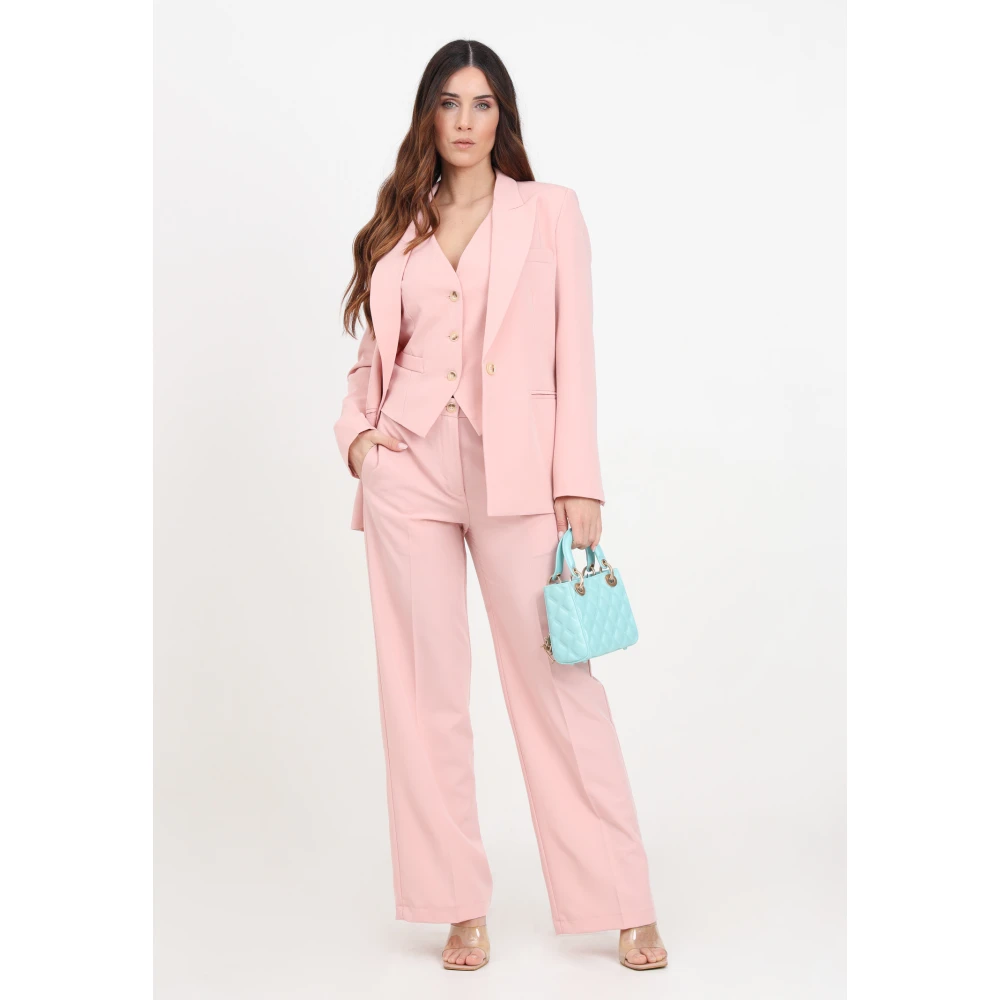 ViCOLO Wide Trousers Pink Dames