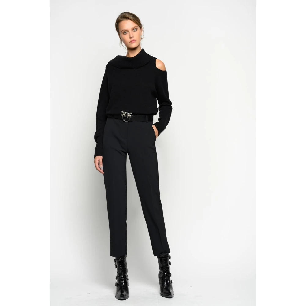 pinko Technische Gepantserde Broek Black Dames