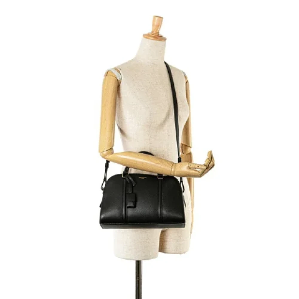 Saint Laurent Vintage Pre-owned Leather handbags Black Dames