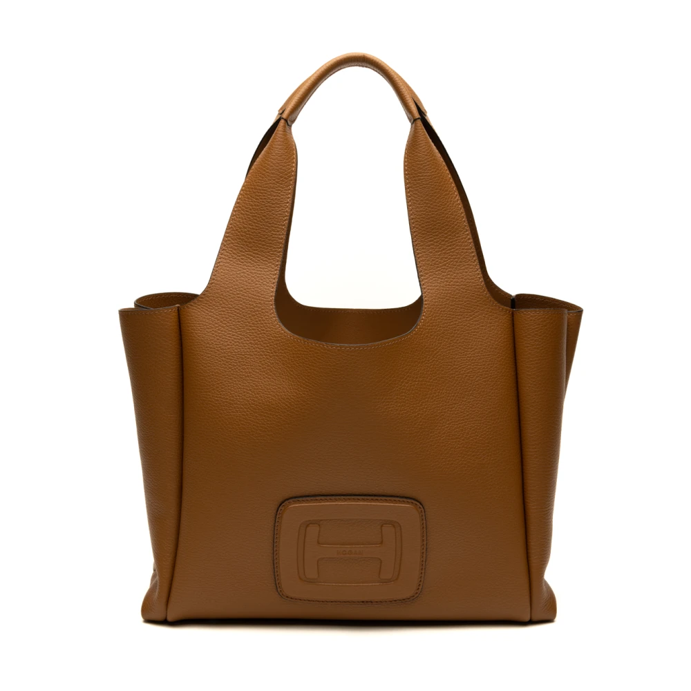 Hogan Bruine Shopping Media Tas Brown Dames