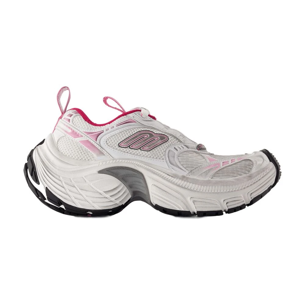 Balenciaga Women's White Sneakers, 8 Uk, Synthetic Trainers With Wild Rubber Sole