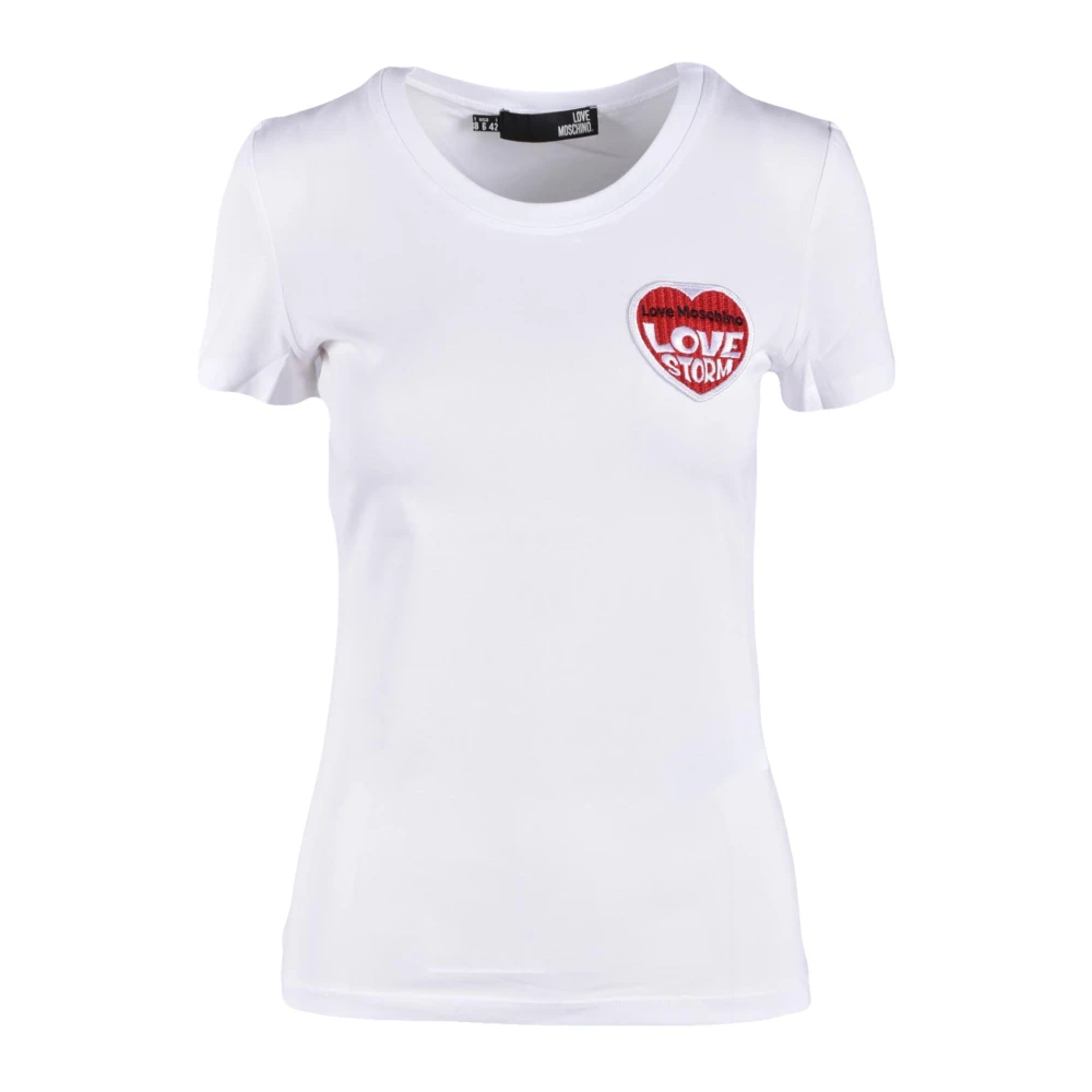 Love Moschino Tshirt White Dames